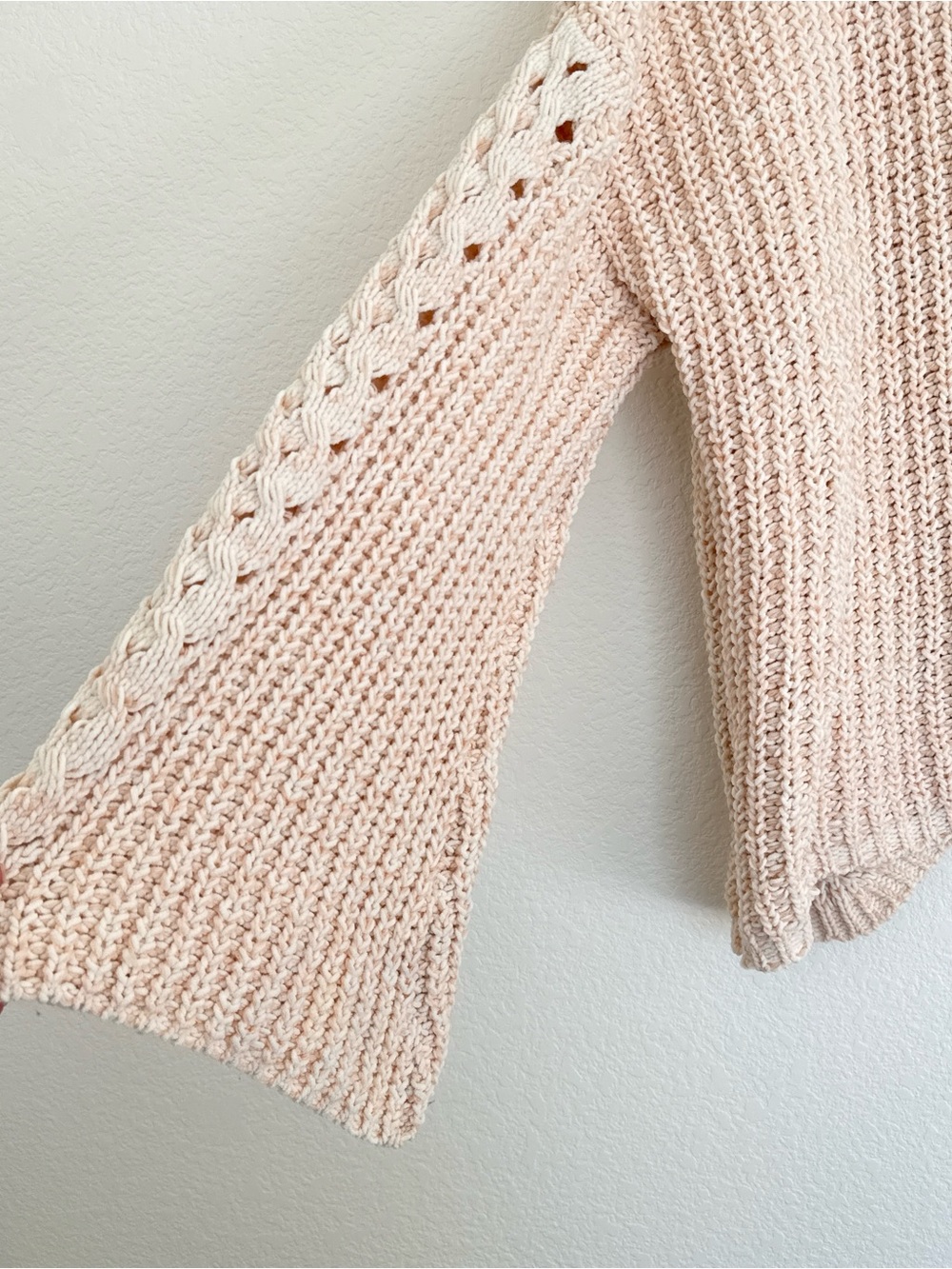 Anthropologie POL Cream Knit Sweater Size Large - Picture 5 of 9